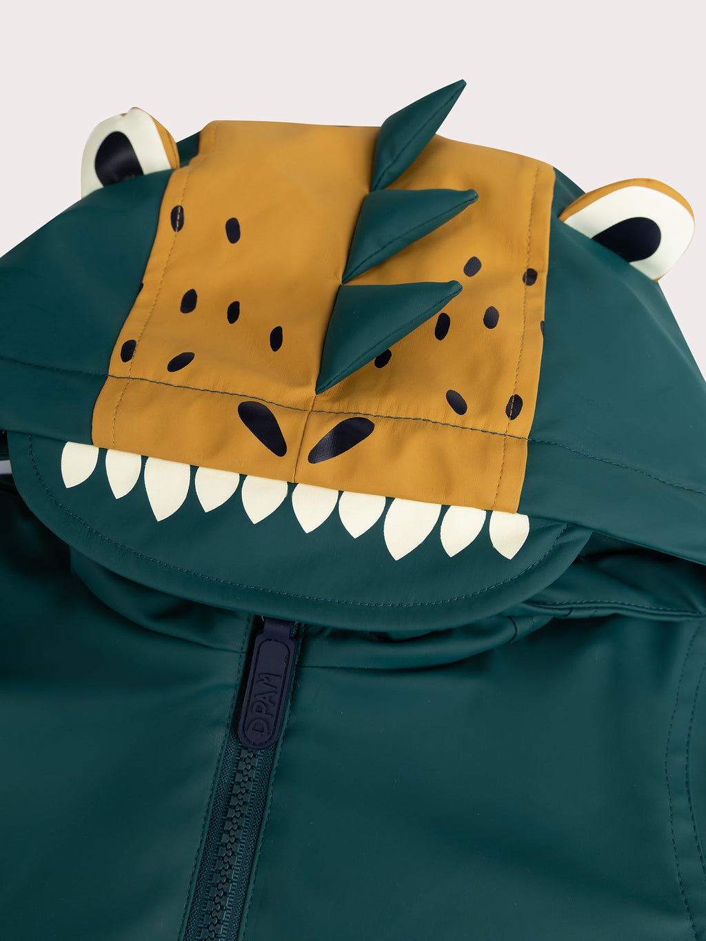 Imperméable vert capuche animée pour garçon - 2