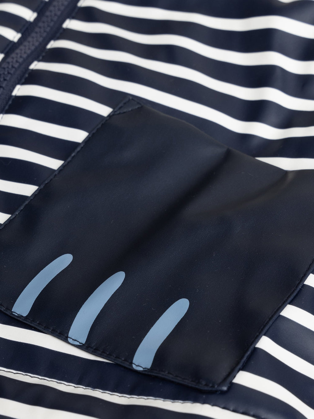 Imperméable marinière à capuche amovible pour bébé garçon - 2