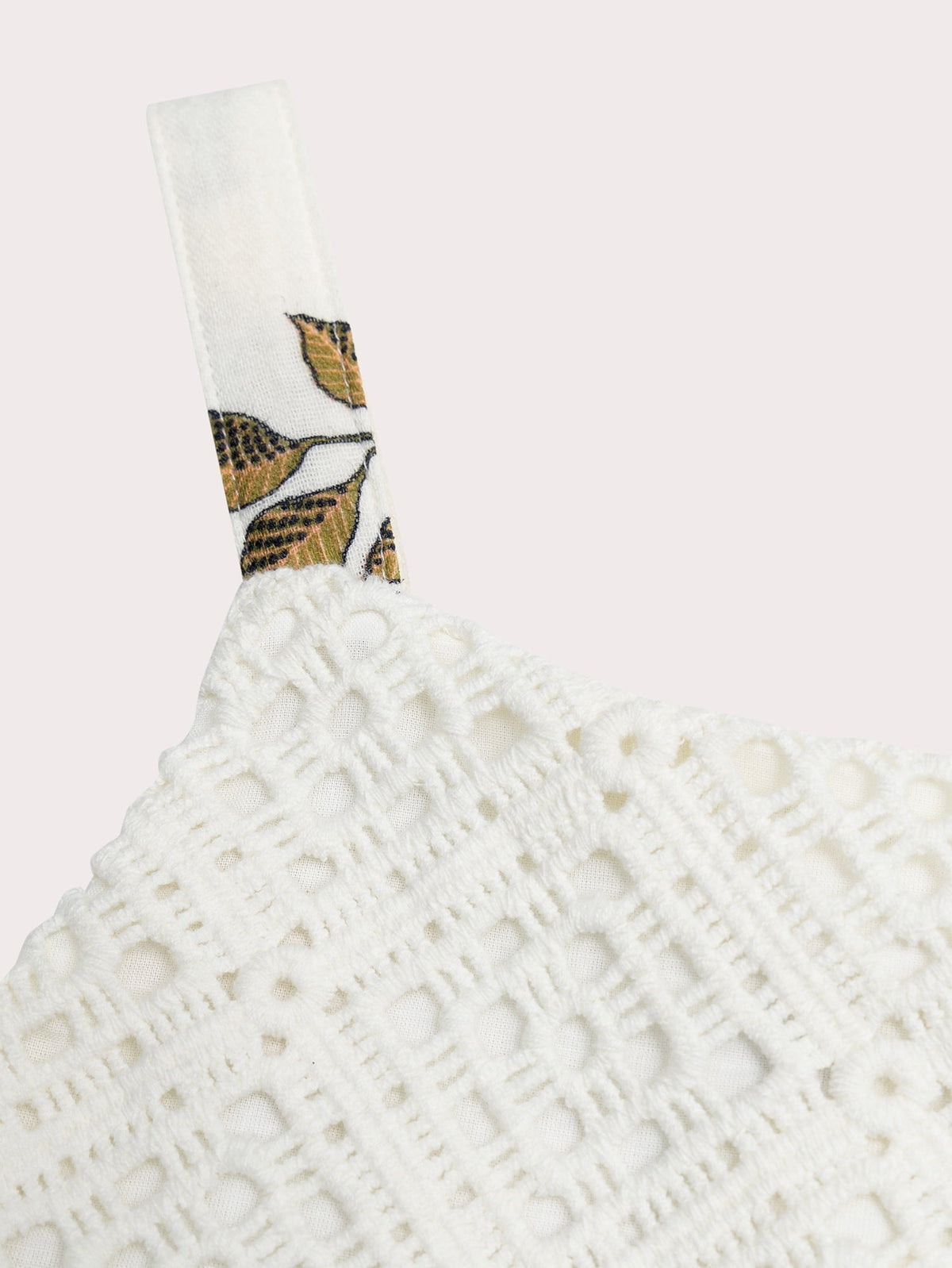 Robe écrue imprimée à bretelles - 2