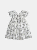Robe écrue imprimé floral pour fille - 1