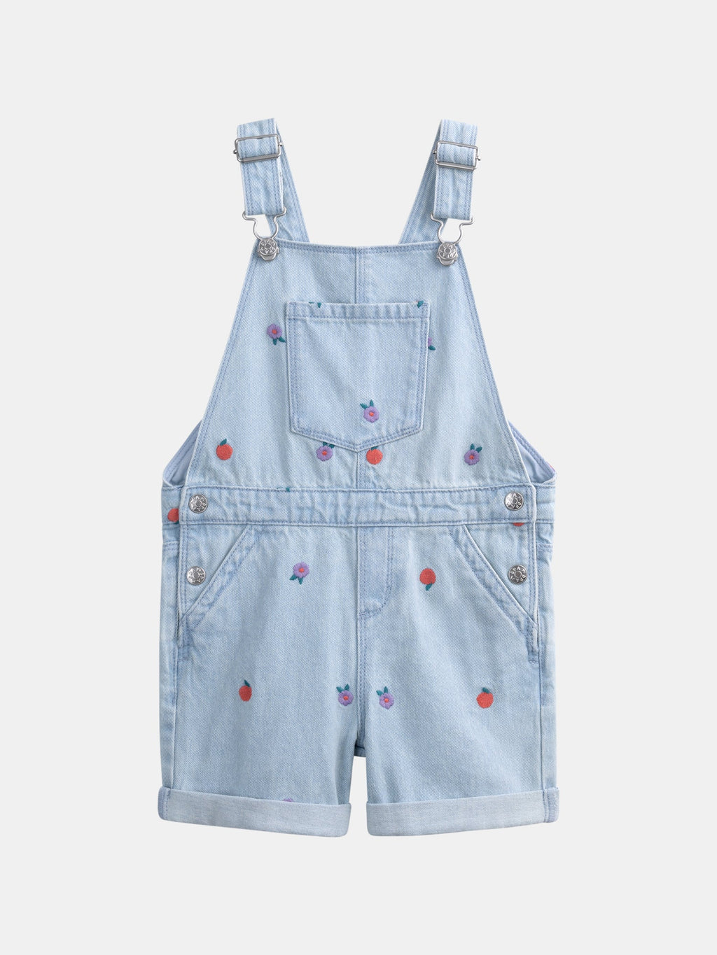 Salopette en denim brodé pour fille - 1