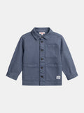 Veste bleue foncée à poches pour garçon - 1