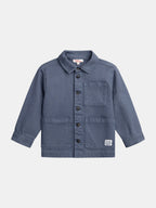 Veste bleue foncée à poches pour garçon - 1
