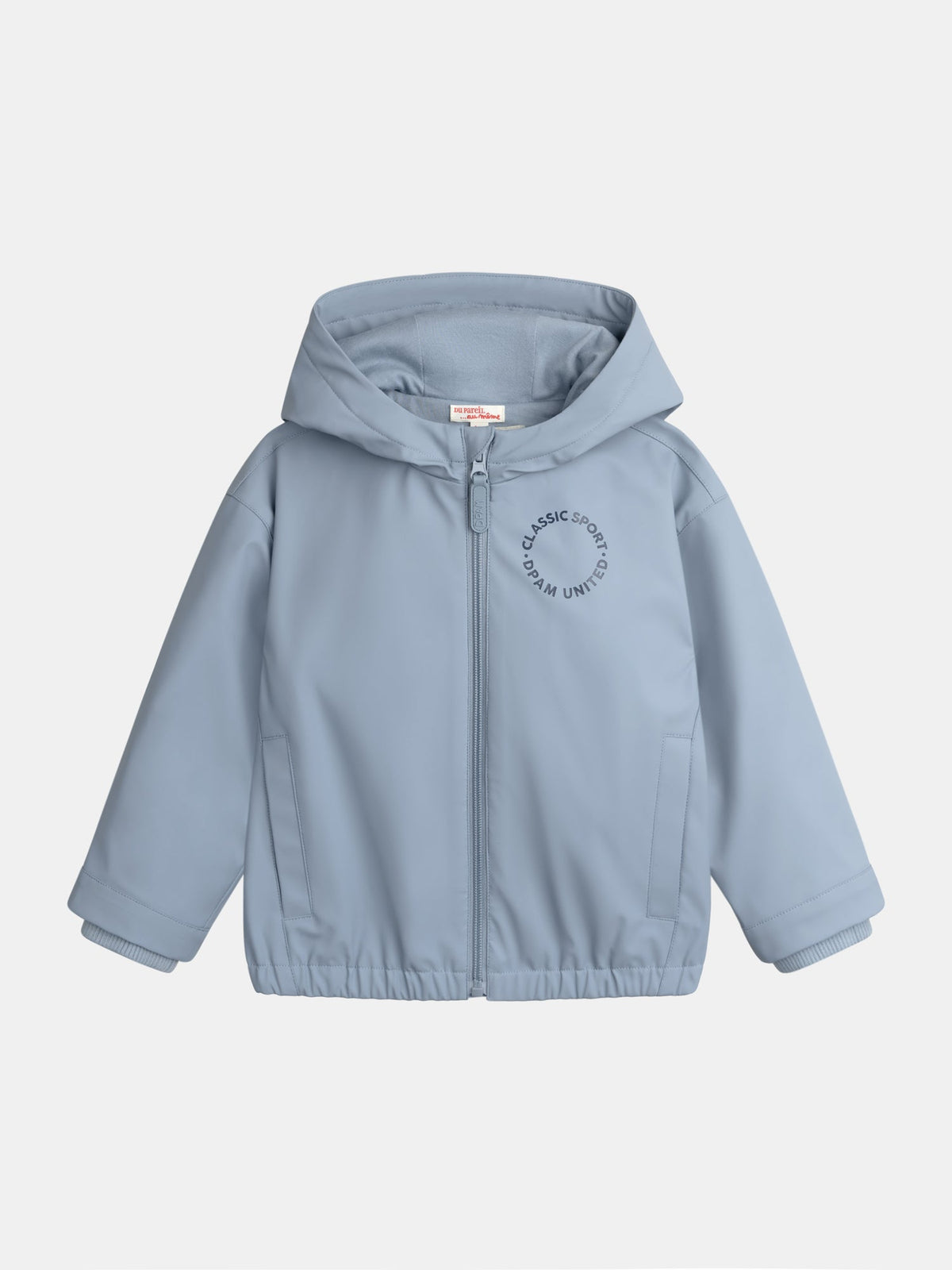 Imperméable bleu à capuche pour garçon - 1