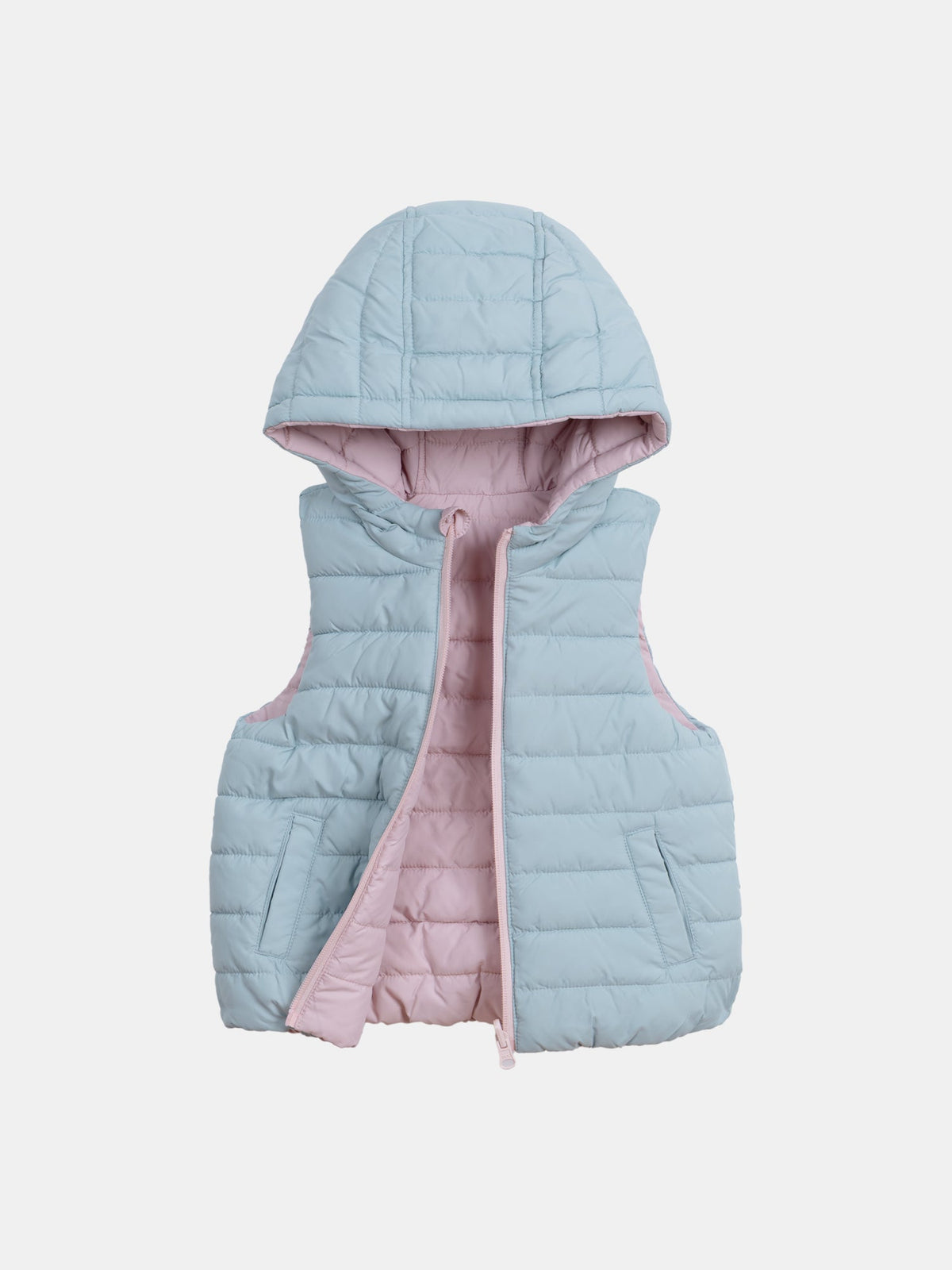 Doudoune réversible sans manches pour fille - 1