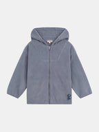 Gilet en polaire bleu grisé pour garçon - 1