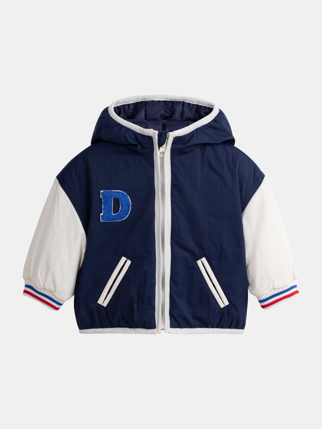 Blouson style bombers imperméable bleu pour bébé garçon - 1