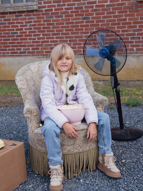 Blouson réversible imprimé coeur pour fille - 2