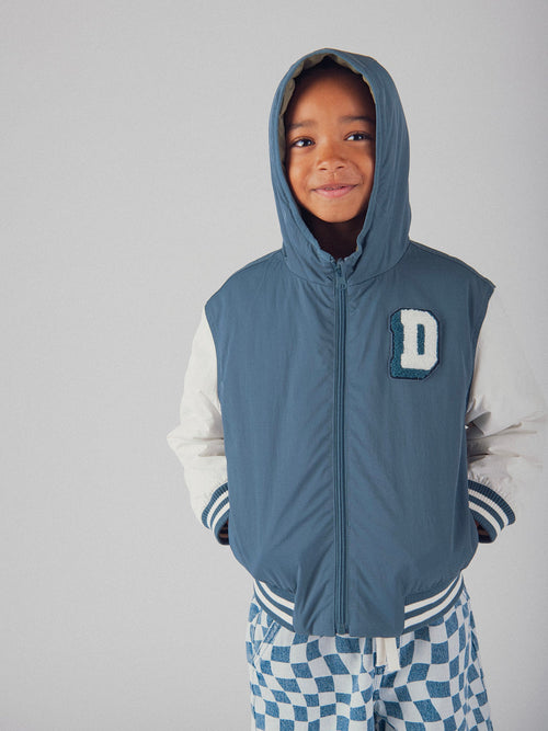 Blouson réversible bleu et vert pour garçon - 2