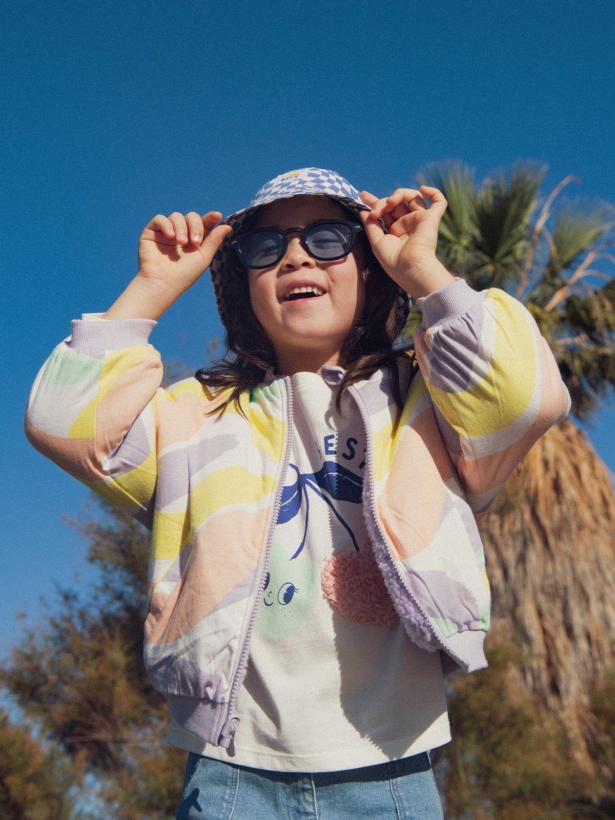 Veste réversible violette pour fille - 2