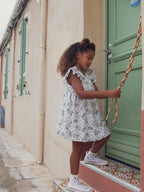 Robe écrue imprimé floral pour fille - 2